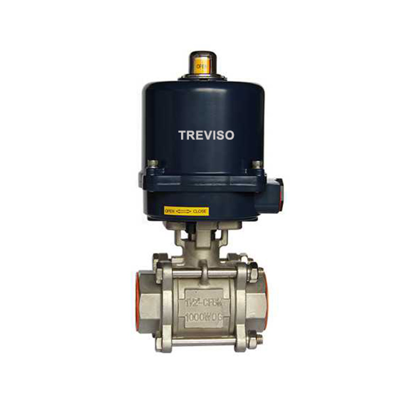 Electric threaded ball valve