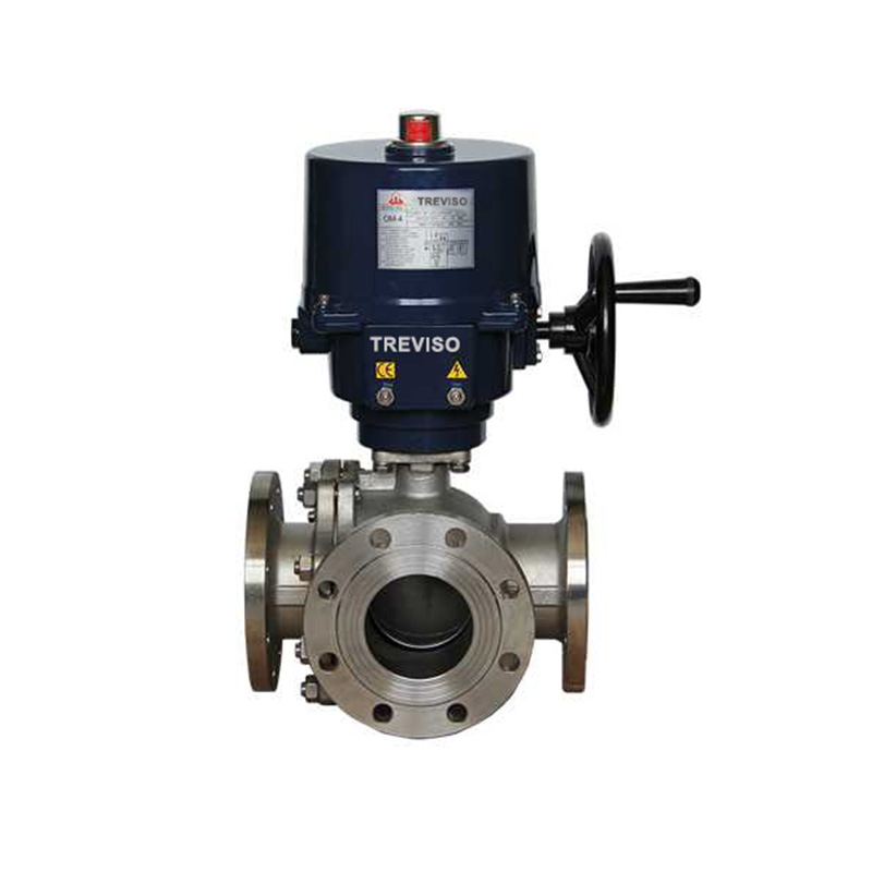 Electric three-way ball valve