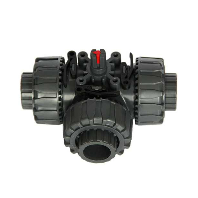 PVC three-way ball valve