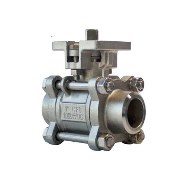 High platform butt welding ball valve