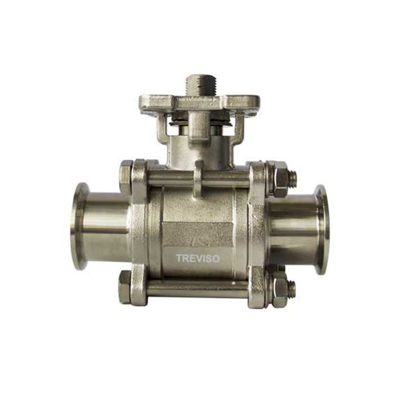 High platform clamp ball valve