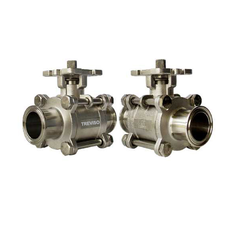 High platform clamp ball valve