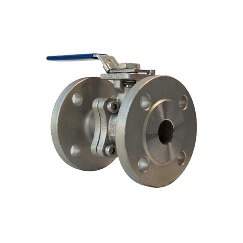 High platform three-way flange ball valve