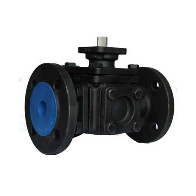 Carbon steel three-way ball valve