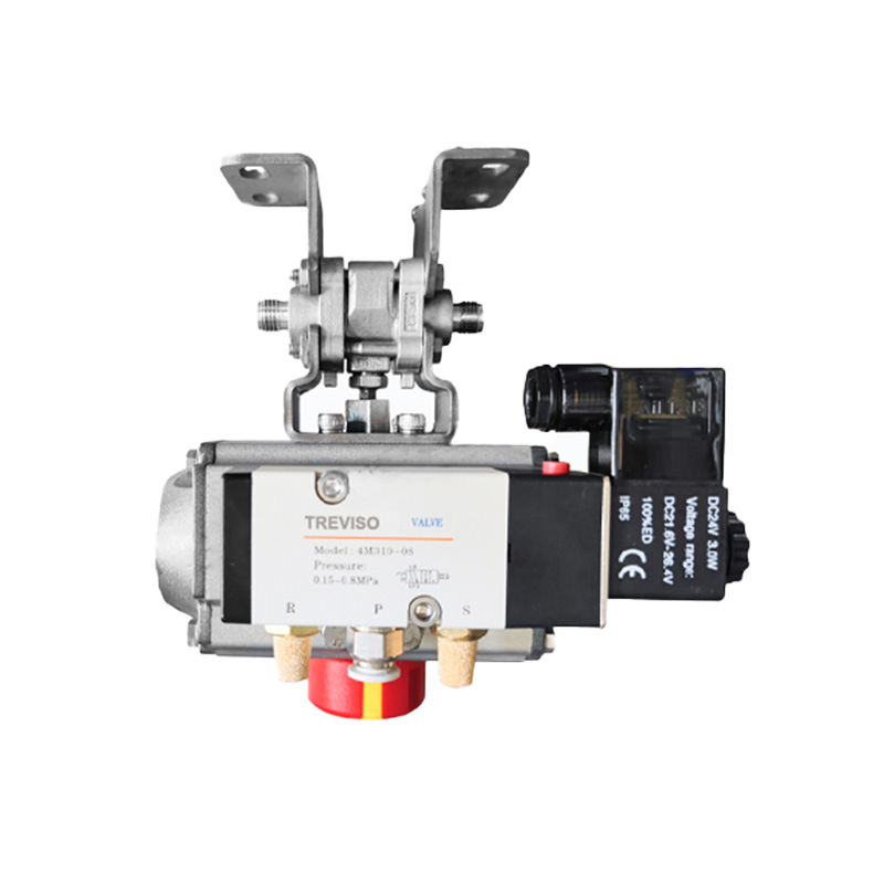 Pneumatic ball valve-card sleeve