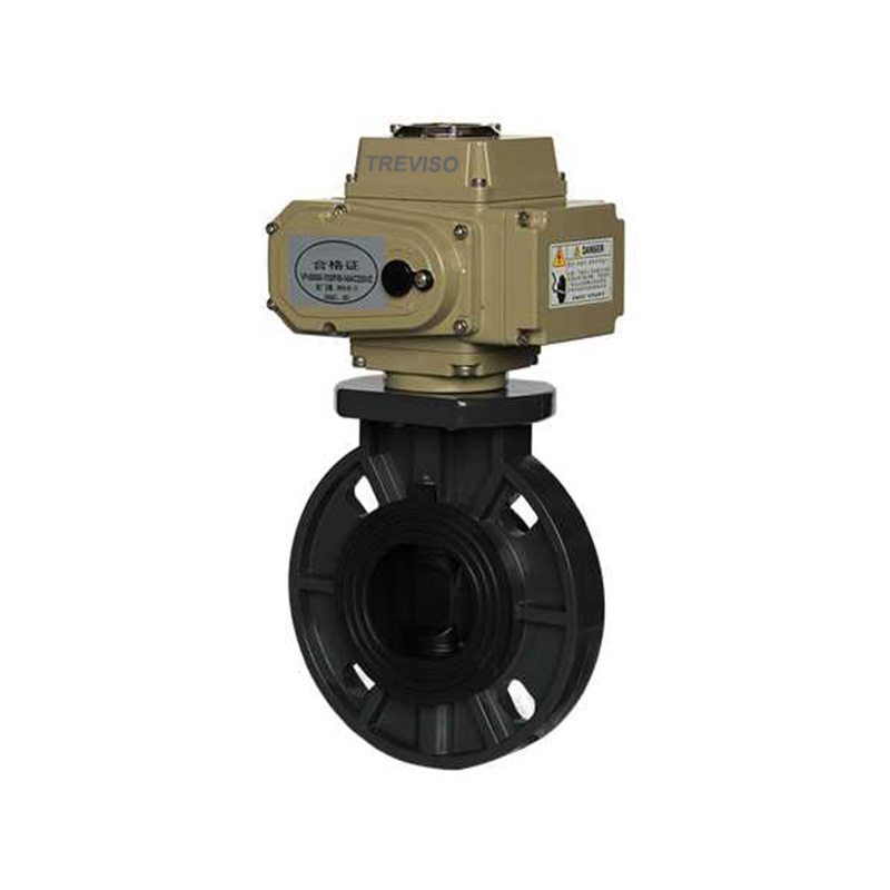 Electric PVC butterfly valve