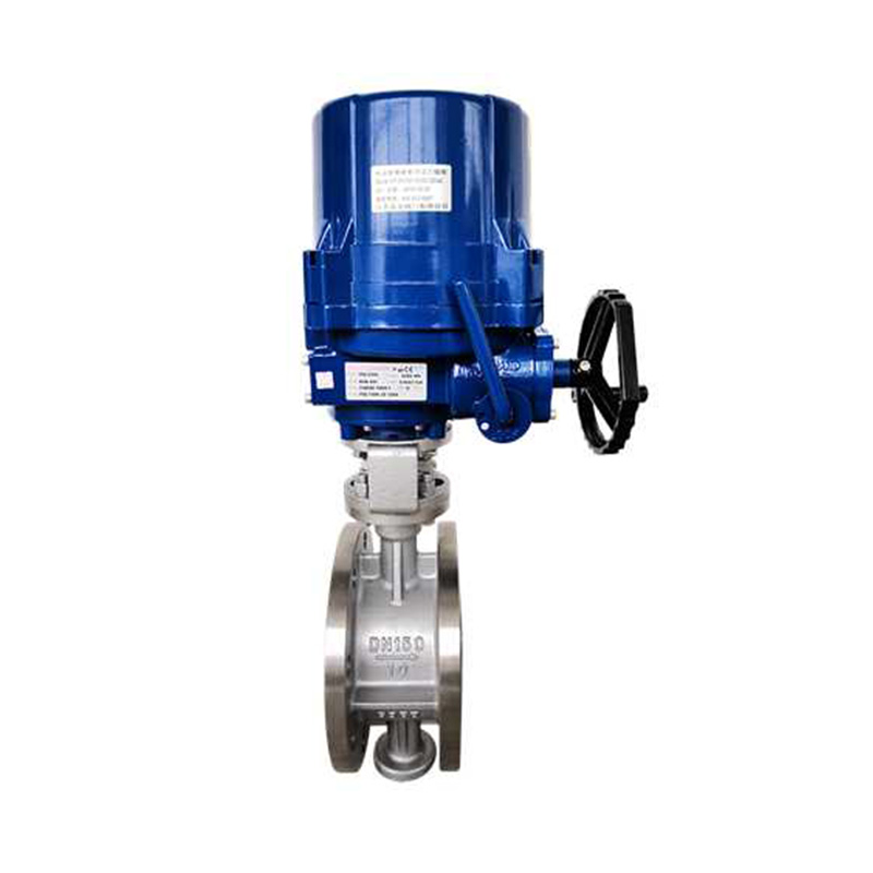 Electric flange butterfly valve stainless steel