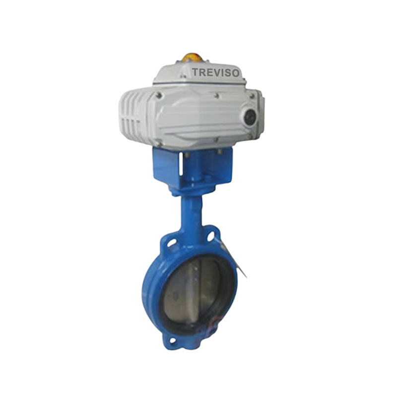 Electric wafer soft seal butterfly valve