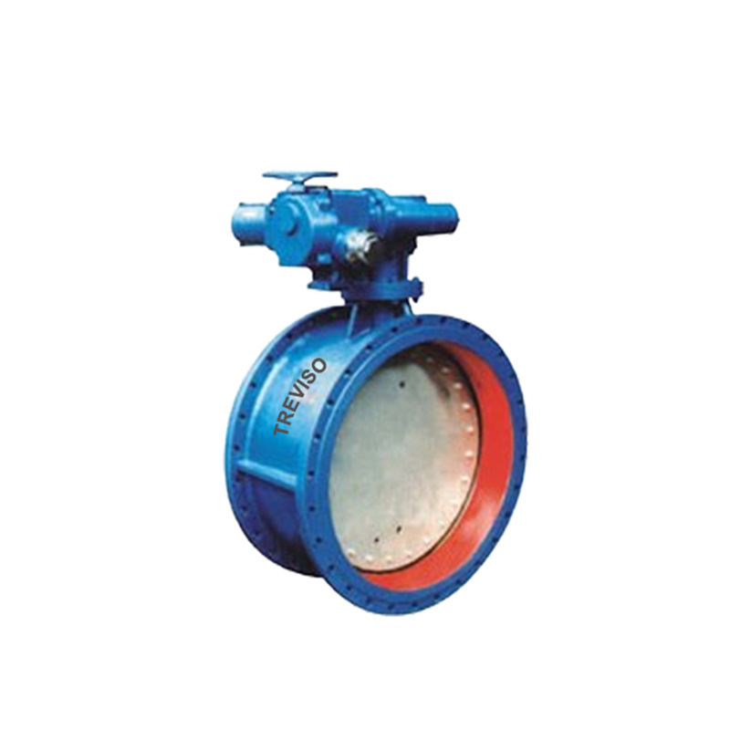  Electric flange soft seal butterfly valve