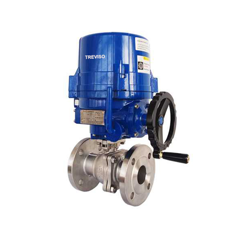 Electric flange ball valve