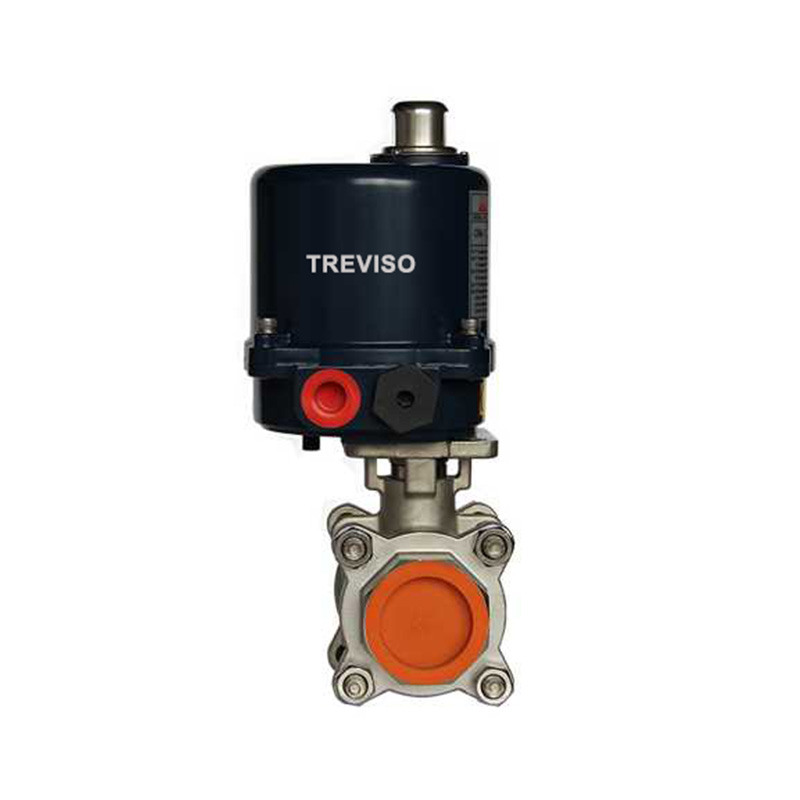 Electric threaded ball valve