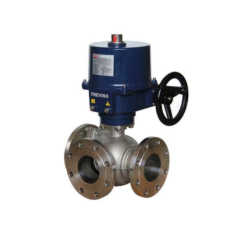Electric three-way ball valve