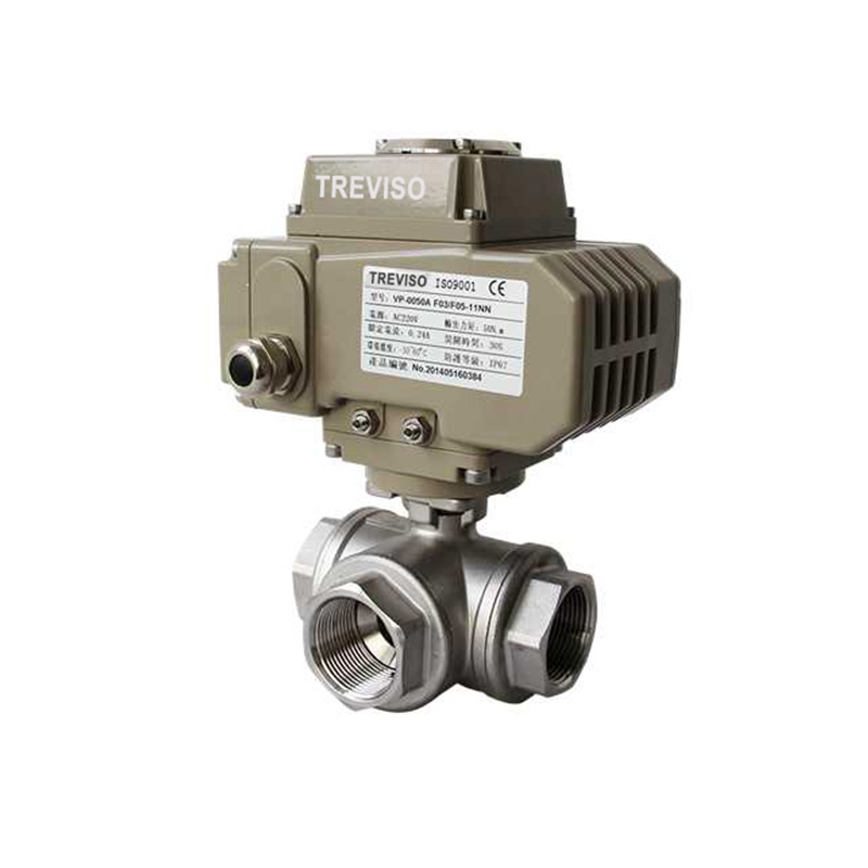 Electric three-way ball valve