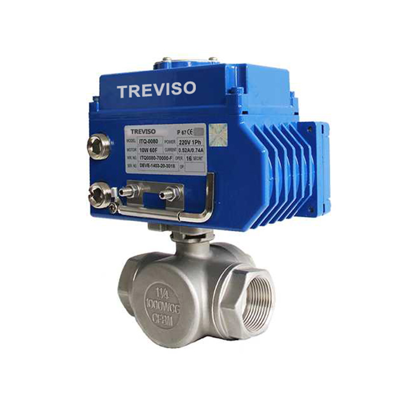 Electric three-way ball valve 2