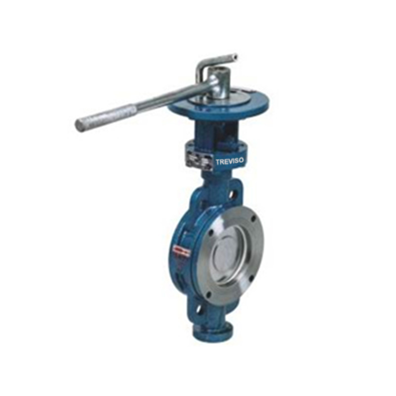 Manual wafer type hard seal butterfly valve