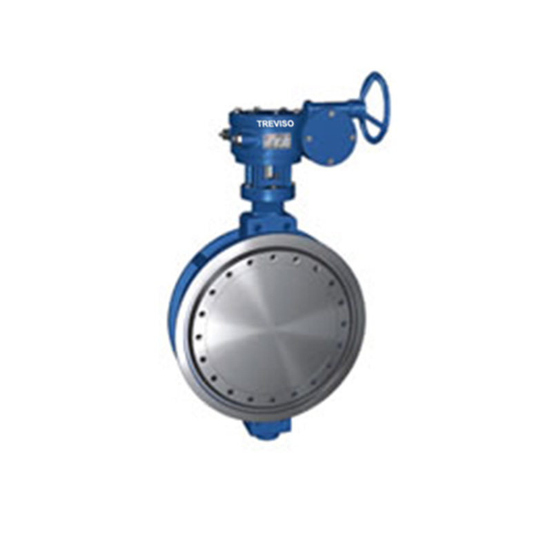 Worm gear multi-layer hard seal butterfly valve