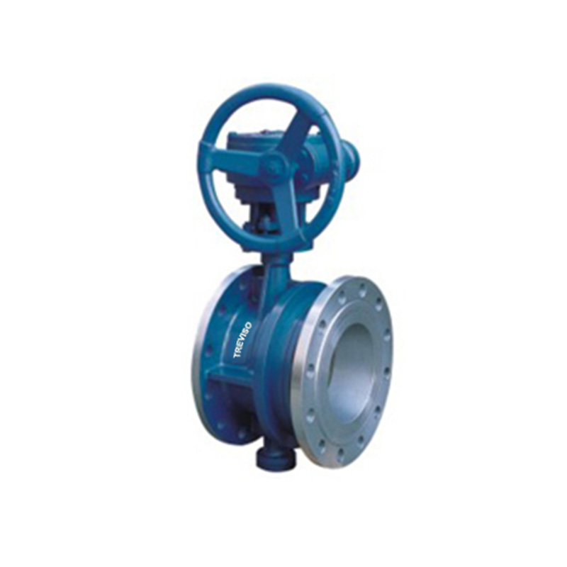 Worm gear flange telescopic butterfly valve