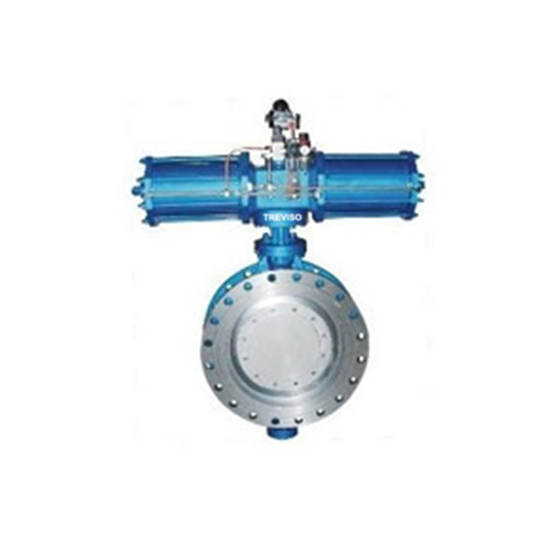 Pneumatic flange hard seal butterfly valve