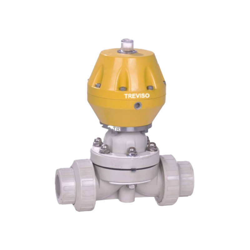Pneumatic PPH double-youring diaphragm valve