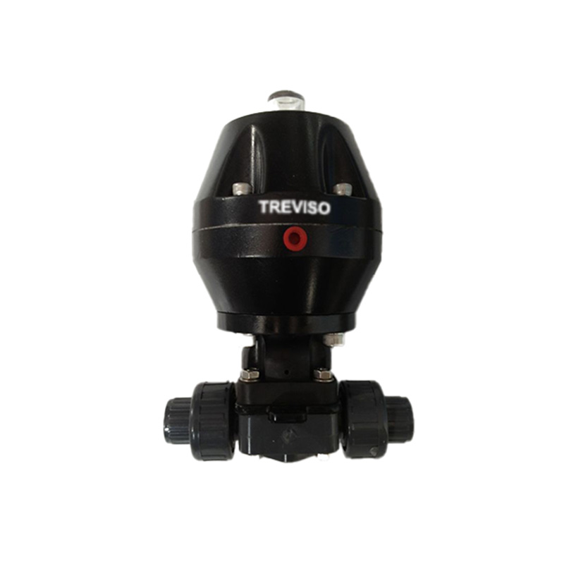 Pneumatic UPVC double union diaphragm valve