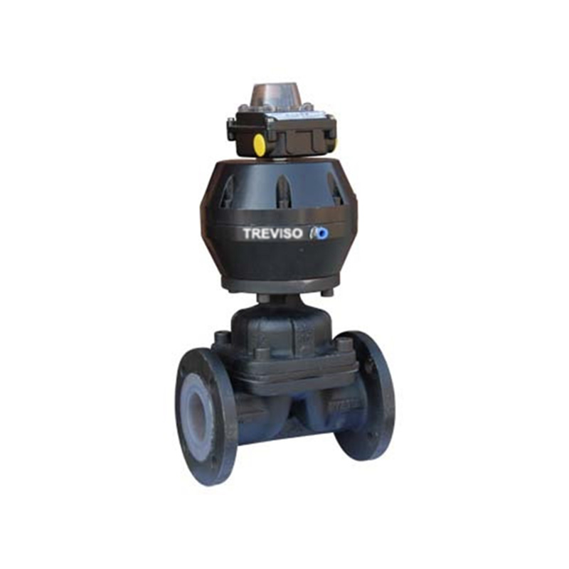 Pneumatic fluorine lined diaphragm valve (with positioner)