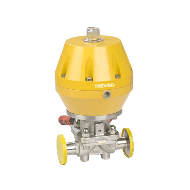 Pneumatic sanitary grade quick installation diaphragm valve
