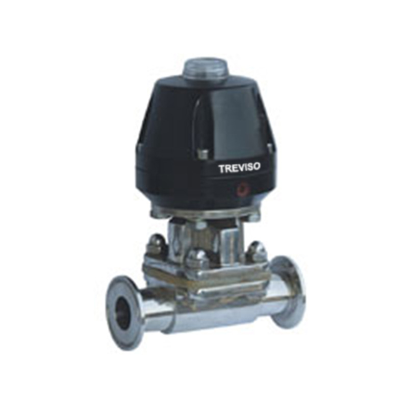 Sanitary pneumatic diaphragm valve