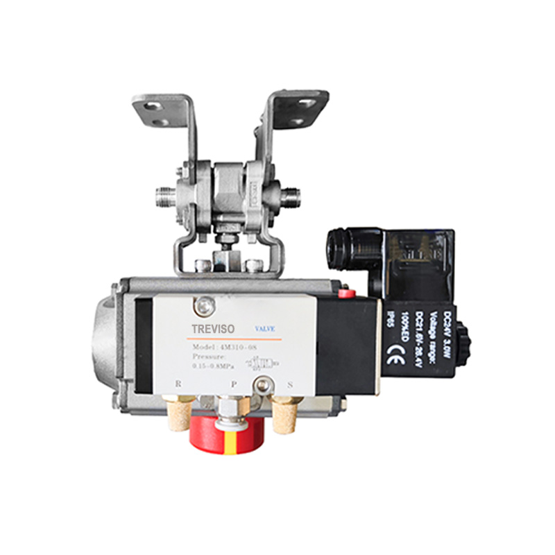 Pneumatic ball valve-card sleeve