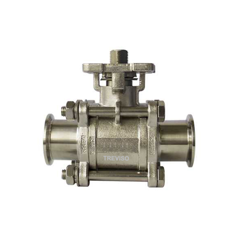 High platform clamp ball valve