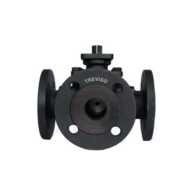 Carbon steel three-way ball valve