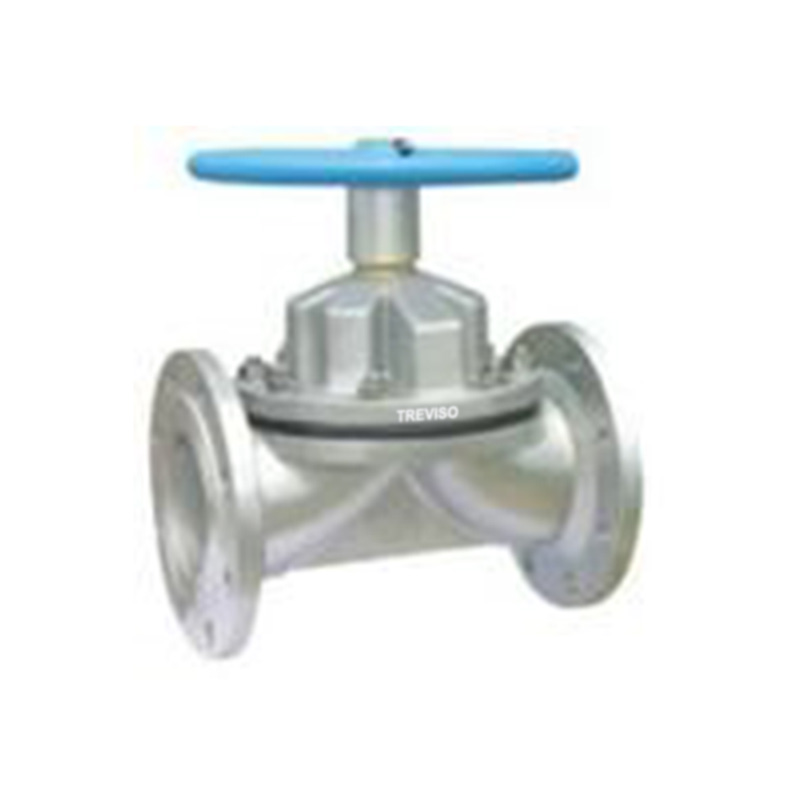 Sanitary flange manual diaphragm valve