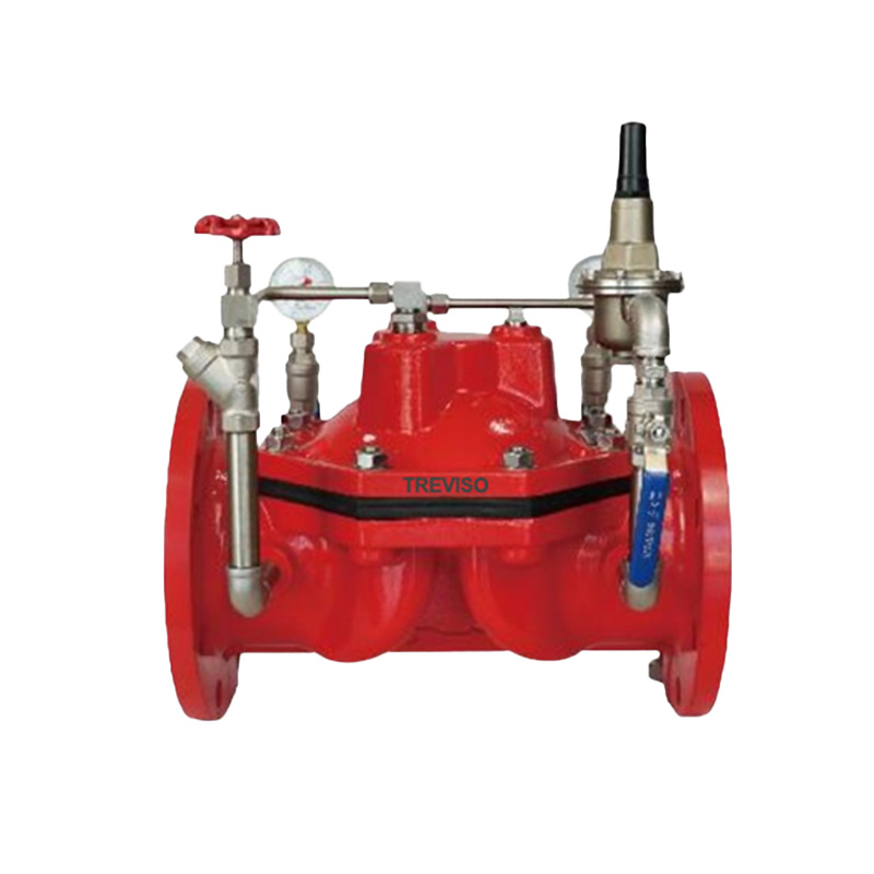 Fire pressure reducing valve