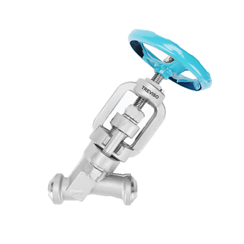 Y-shaped integral forged steel globe valve