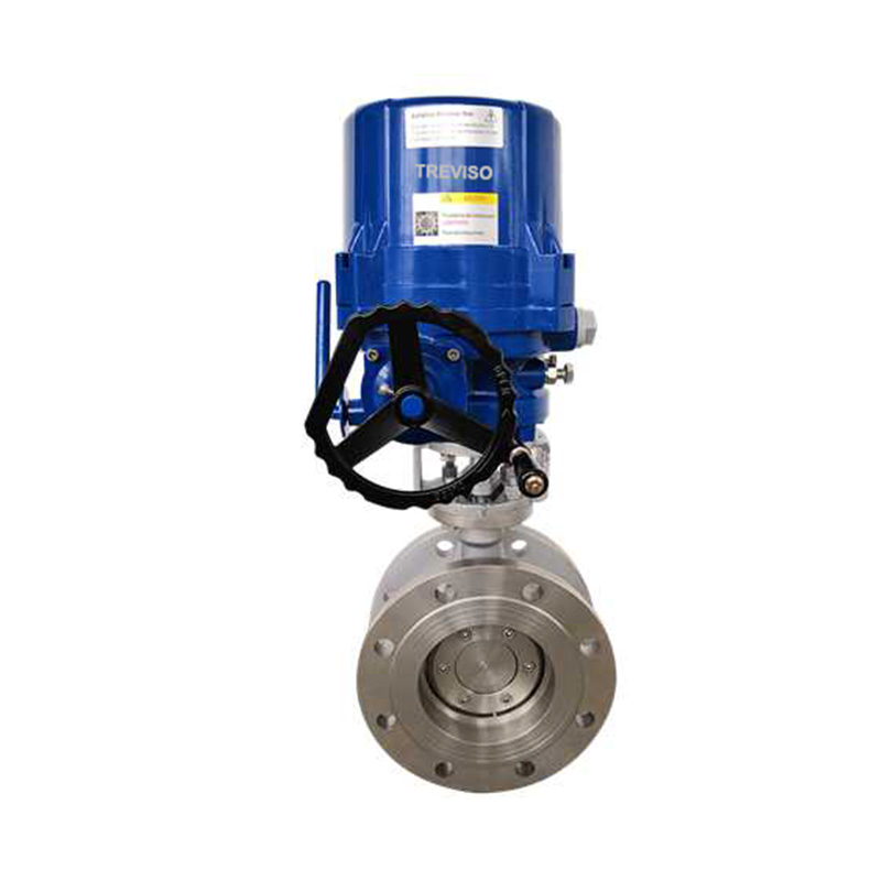 Electric flange butterfly valve stainless steel